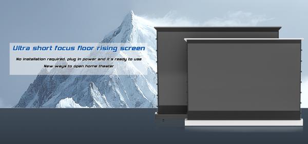 PVC Motorized Projection Screens 90 Inch Screen For Ultra Short Throw Projector