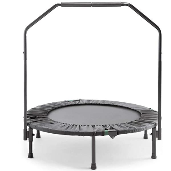 best fitness trampoline with handle, fitness trampoline with bar, foldable fitness trampoline