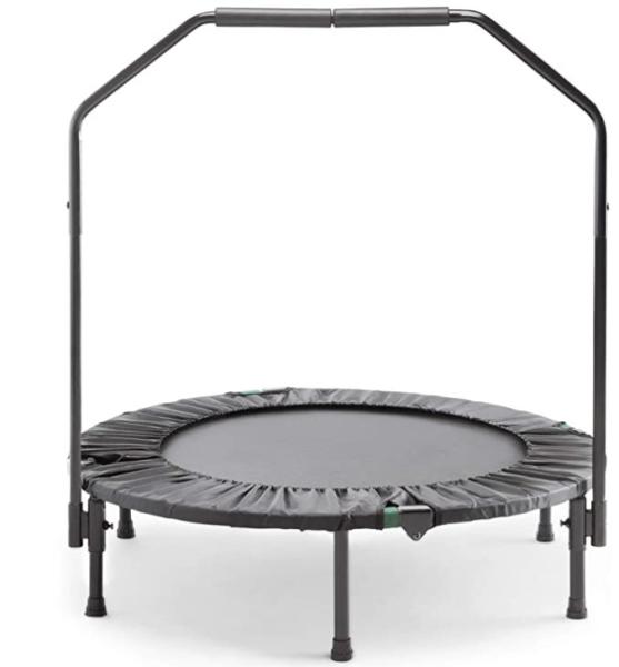 best fitness trampoline with handle, fitness trampoline with bar, foldable fitness trampoline