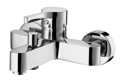 40mm Ceramic Cartridge Hot Cold Water Bath Mixer Taps Two Spout Single Handle