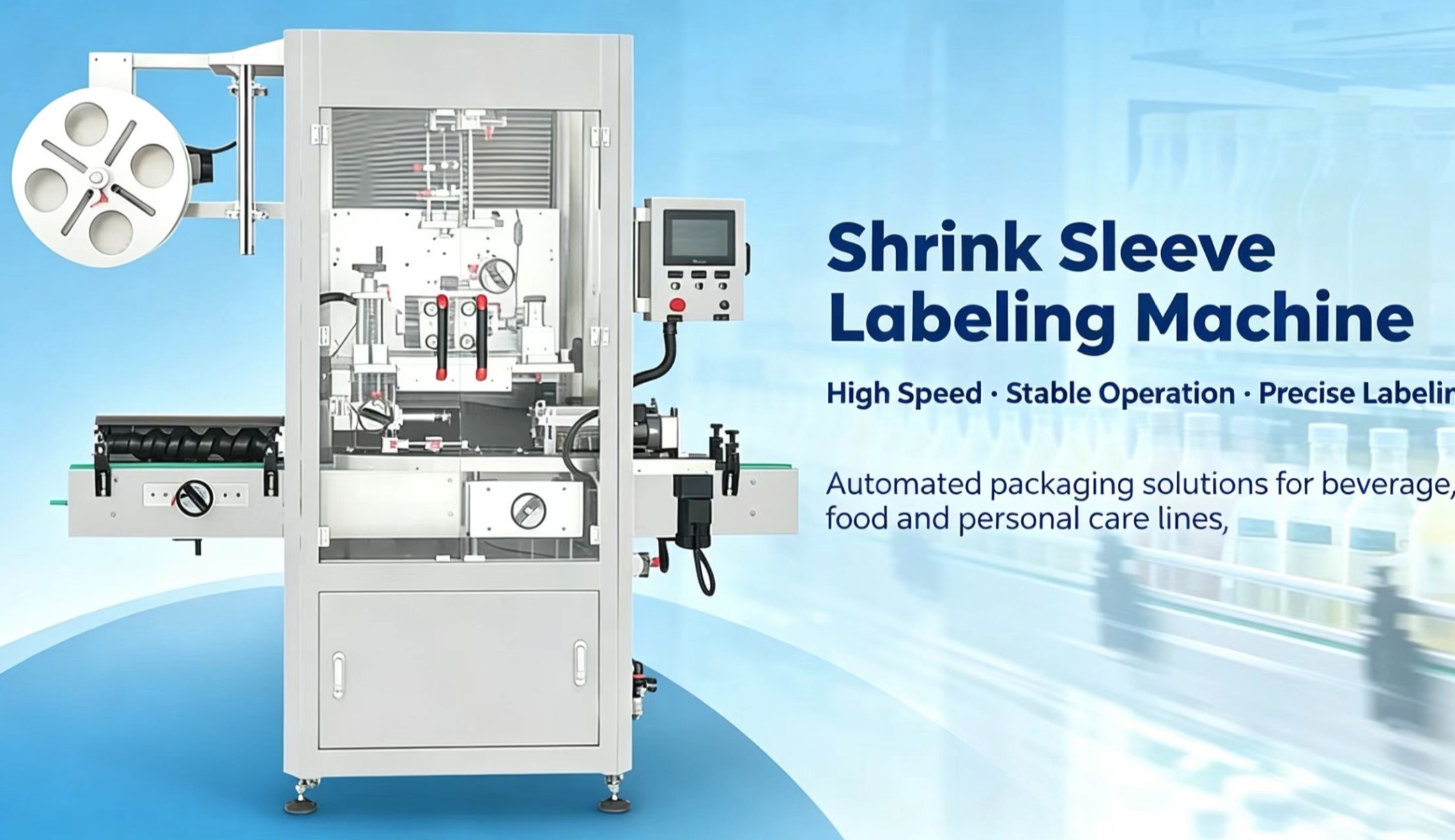 Automatic CE Approved Sleeve Labeling Machine Manufacturer