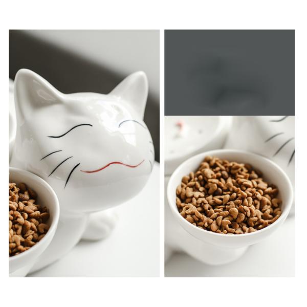 2L Water Capacity Ceramic Pet Bowl Automatic Multifunctional