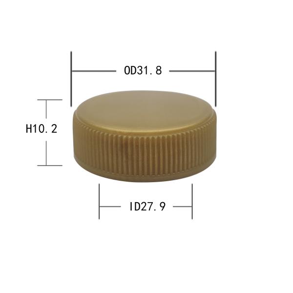 28 mm creams bottle ribbed plastic cap 28/400 Skin-care bottle screw cap