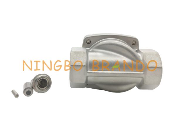 2/2 de corpo de alumínio normalmente fechado da movimentação direta da maneira válvula de diafragma de aço inoxidável do solenoide de 2S400-40 1-1/2”