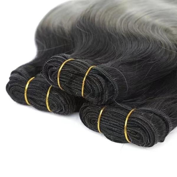 #T1B/Grey Body Wave Remy Human Hair Bundles Sew In Weave Bundles Brazilian Bundle Deals