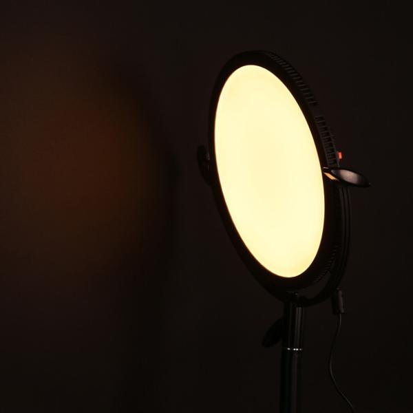 Round Ultra Thin FlapJack Portable LED Video Light Flicker free Dimmable