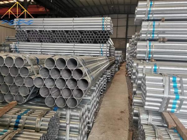 Grade BS1387 Tubo de aço galvanizado a quente de 0,8 mm a 12 mm