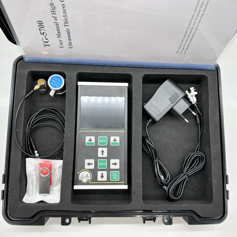 TG-5710 High Precision Digital Ultrasonic Thickness Meter Minimum 0.10mm Steel Multi-Echo Technology Pipe Corrosion Thickness Detector