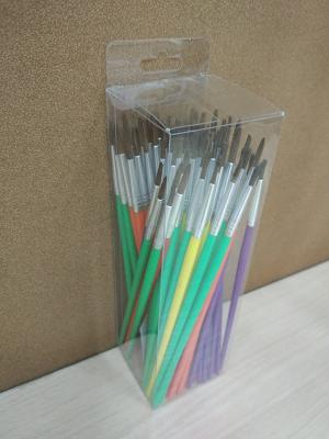 Pony Hair Artist Painting Brushes Set Long Handle With 6 Sizes 12 Pcs Per Size