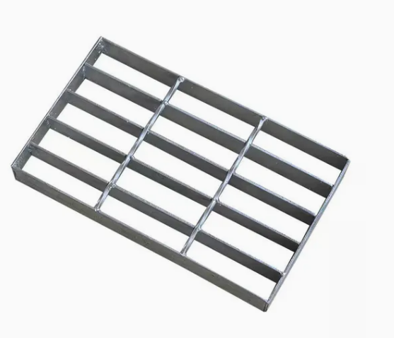 Steel Plate Floor Grating Non-Slip Stair Tread Grid/Drainage Ditch Cover Plate Heavy Duty Grating Trench Drain Cover/