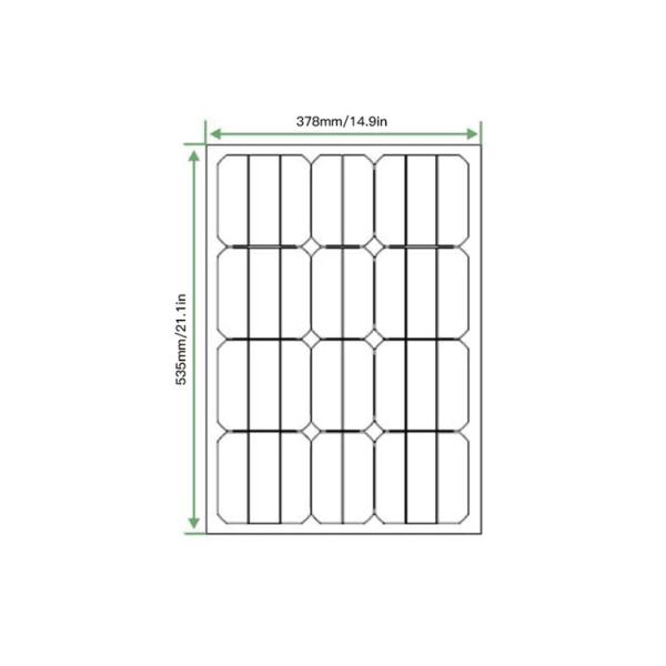 35W 12V Black Flexible Solar Panel, Ultrathin Ultra Lightweight, PERC Mono Solar Cells, for Campers, RVs, Boats,Cam