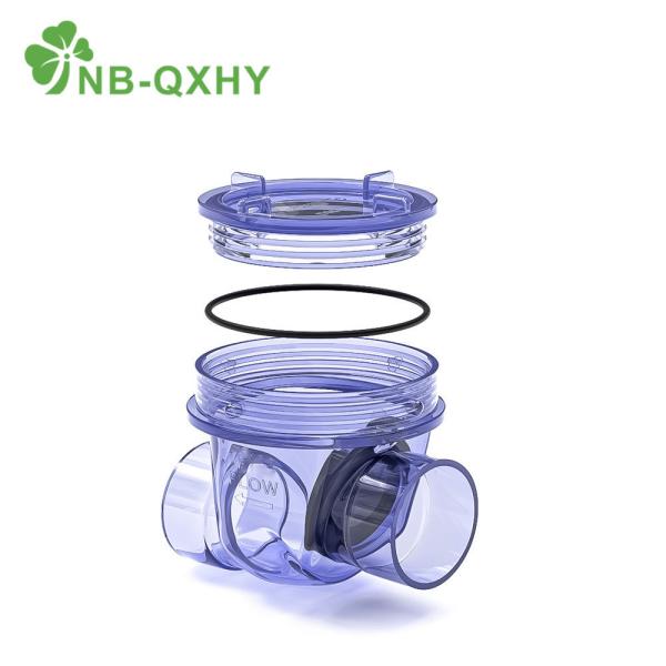 Plumbing System Tubular PVC Water Supply Pipe One-Way Transparent/Clear Check Valve