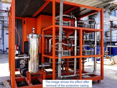 Electrochemical wastewater treatment equipment for treating high ammonia nitrogen wastewater