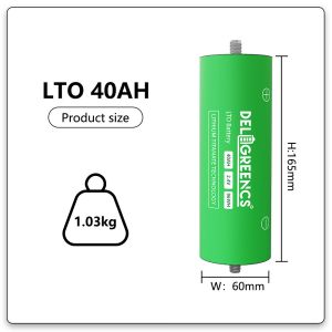 Genuine Lithium Titanate Battery 40ah with 20000 Cycles and Fast Charging for Car Audio and Solar Systems