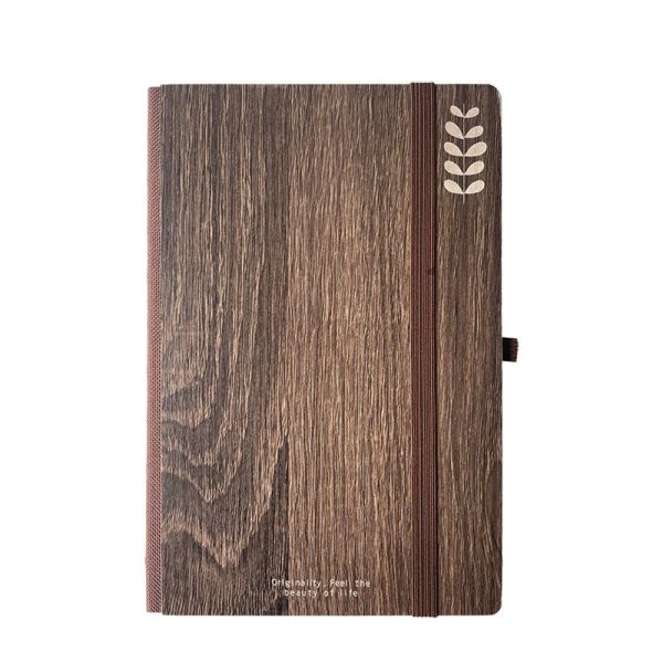 2025 Hot Selling A5 Custom Size Recycle Wood Cover Notebook for Promotion