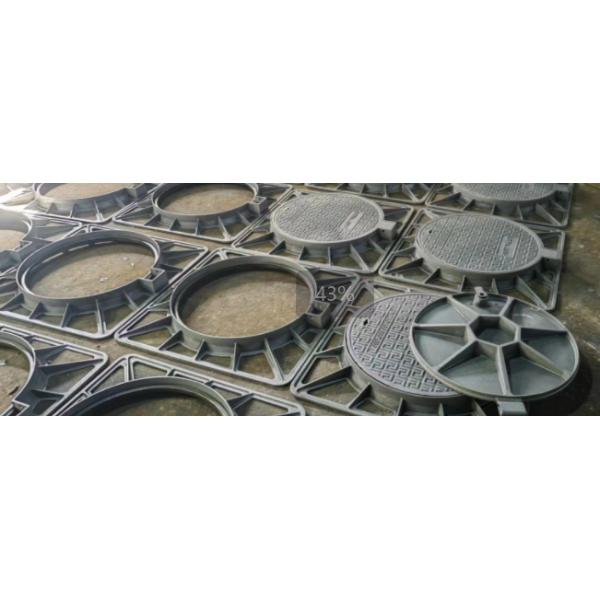 850*850mm D400 Ductile Iron Manhole Cover with Rubber Gasket and Integral Structure for Heavy Duty Applications