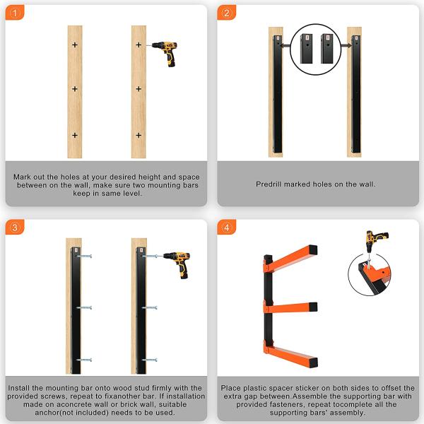 Металлическая стойка для хранения древесины Организатор деревянной стойки