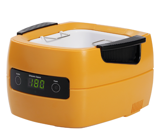 High-Frequency Ultrasonic Cleaners Are Suitable For Glasses, Watches,  etc., And Can be Set Up With Five Time Periods Yellow & White Colors GD3704A