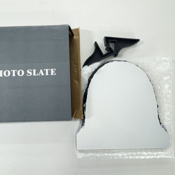 In Stock, Semicircle 15x15cm Sublimation Rock Slate Custom Printing and Personalized Gifts, Glossy&Matte Finish Available