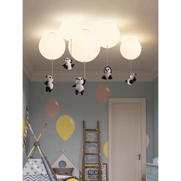 Kids Children Bed Room Pendant Light Colourful Glass Balloon Led Ceiling Lamp