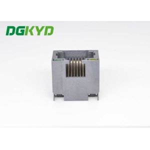 All Plastic Head Socket With Lamp Cells 8p8c Low Profile RJ45