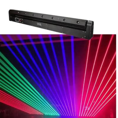 500mw/638nm X8 Indoor Single Red Moving Head Laser Bar Light