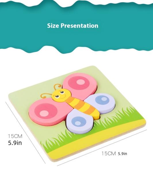 New Custom Kids Wooden 3d Puzzle Jigsaw Toys,Children Cartoon Animal Vehicle Toddler Wooden Puzzles