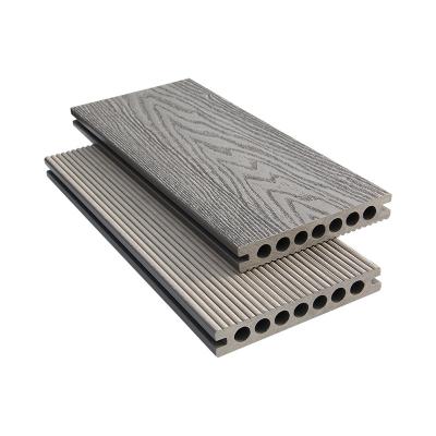luz Grey Wood Grain de 25mm Cedar Art Hollow Core Composite Decking
