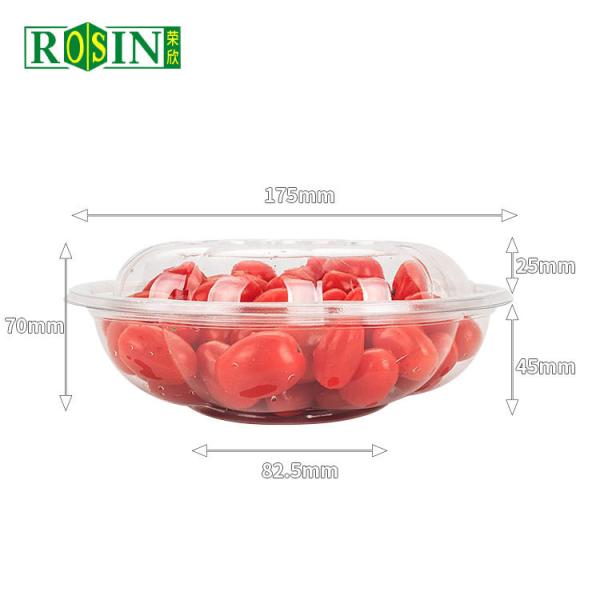 Envases de frutas de plástico PET de calidad alimentaria Resistencia al frío Envases desechables para ensaladas