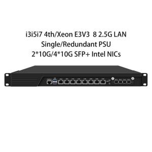 Zynshield 2U Rackmount OPNsense Firewall 8 2.5G LAN Support 40Gbps SFP+ Bypass