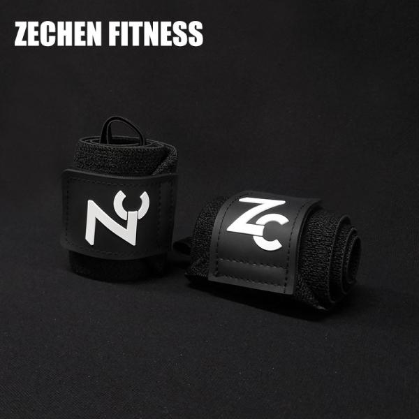 Black Cotton Heavy Duty Wrist Wraps 45*8cm Weightlifting Wraps And Straps Safety Crossfit Support