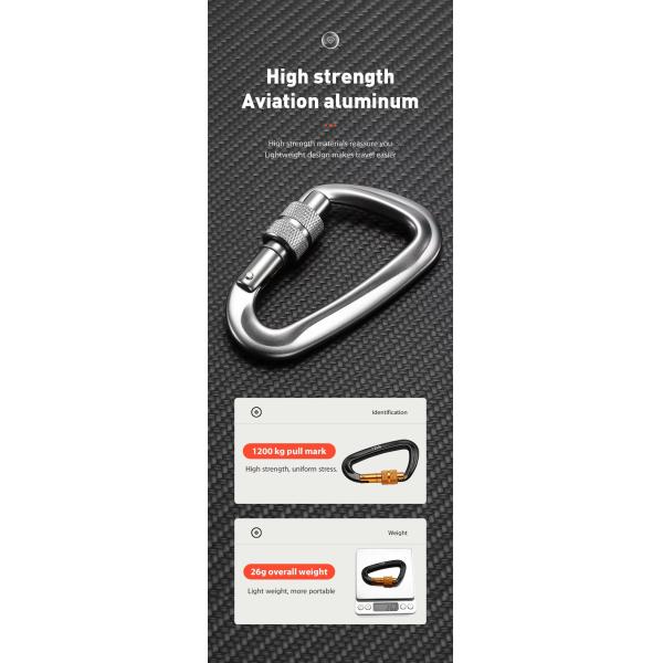 Маленький защитный клинк с ключевой цепью из алюминиевого сплава для одобрения OEM