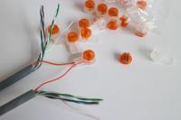 junção de fechamento enchida gel de 3M UY Connector Scotchlock Connector