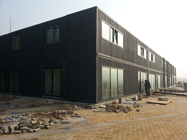 Supermarket Prefab Commercial Buildings Painted / Galvanized Steel Frame Office Buildings