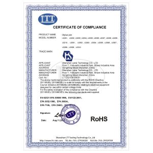Shenzhen Lensi Technology Co., Ltd. Сертификации