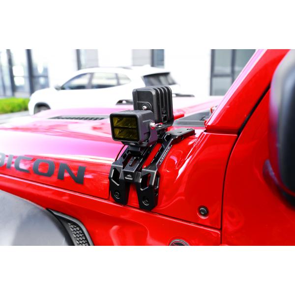 Jeep JL Sahara A Pillar Driving Light Mounting Bracket with High- LED Light Bracket