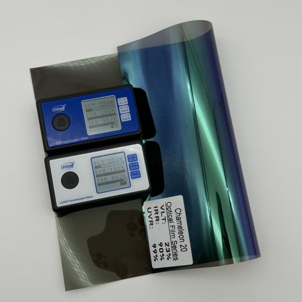 Privacy Protection Chameleon Car Tint 23%VLT Corrosion Proof 2 Mil Thickness