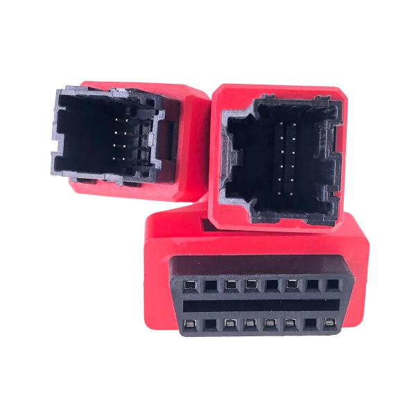 AOTAI Red OBD2 16 Pin To FCA 12-8 Connector Cable for Autel Chrisler Chrysler Big Temperature Range -30°C- 80°C