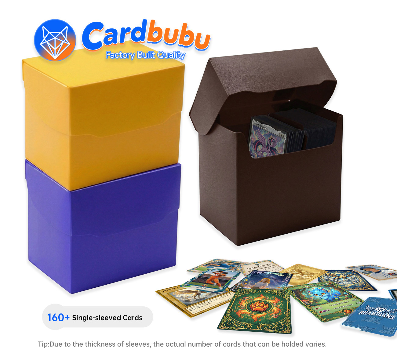 PP Trading Card Storage Case Heavy Duty Plastic Blank Playing Card Boxes TCG