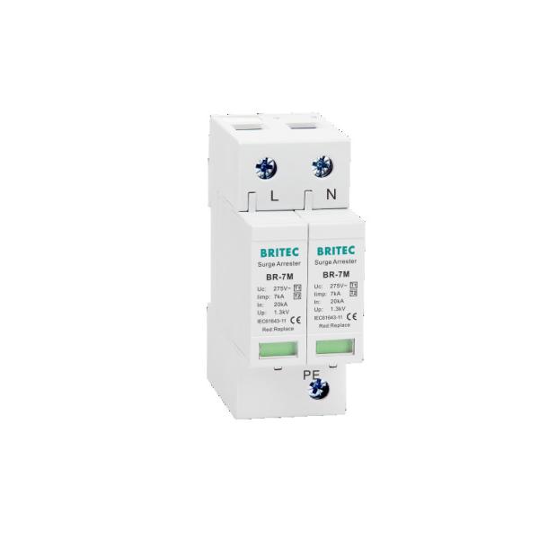 BR-7M 4P 7ka T1+T2 Surge Protective Device Lightning Arrester SPD Spd Surge Protection Devices electronics surge protection