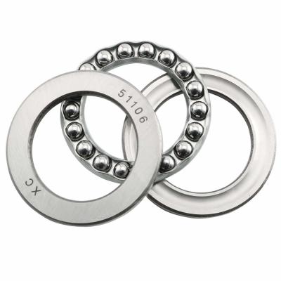 51106/8106 Rolamentos de esferas de tração de linha única 30*47*11mm de aço cromado