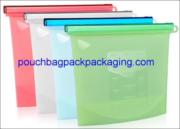 Reusable silicon bag, Vacuum Freezer pouch, Fresh Fridge Food Preservation Silicone Bag for food storage