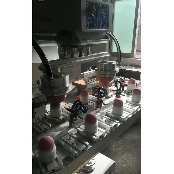 U Shaped Turntable EV Shell Semi Automatic Printing Machine With Cylinder Driven