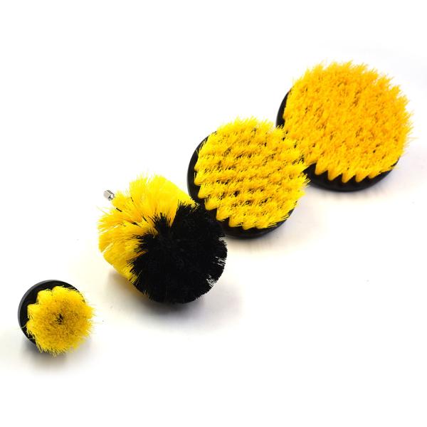 Durable Power Drill Cleaning Brush , Power Grout Brush For Bathroom Surfaces
