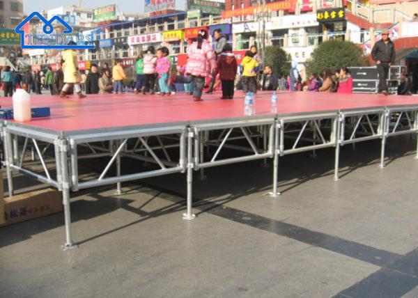 Outdoor Aluminium Party Tent Accessories , Portable Event Stage For Wedding Concert