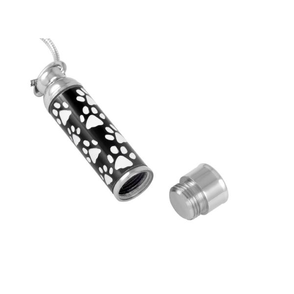 Cylinder Shape Stainless Steel Cremation Urn Pendant Necklace for Ash Pet Ash Urn Jewelry