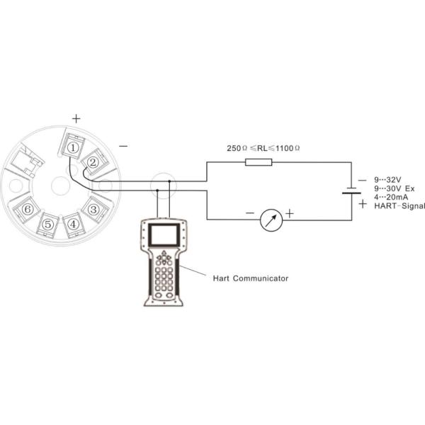 Передатчик WNK 4-20mA температуры головы Rtd термопары