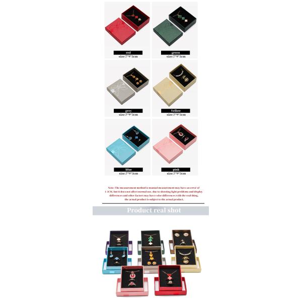 Taille personnalisée Logo Hanhong Carton Papier cadeau Joaillerie Boîte tiroir Présentation