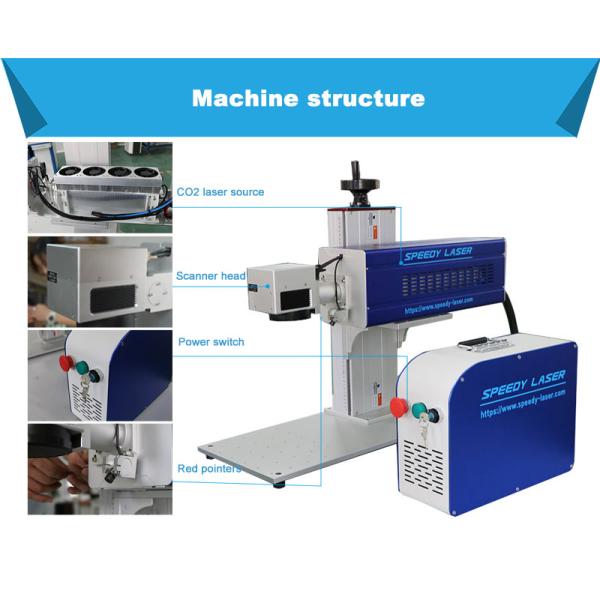 Galvo CO2 30W Laser Engraving Machine / CO2 Laser Marker For Engraving Wood Acrylic