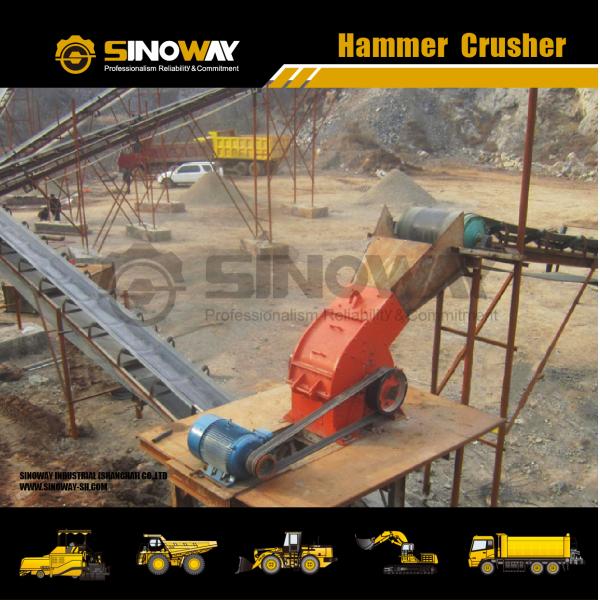 Hammer Crusher / Hammer Breaker Impact Crusher 55KW Rated Power